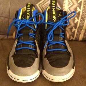 Nike Jordan 1 High React - Black Particle Grey - 7.5 Men's AR5321-002